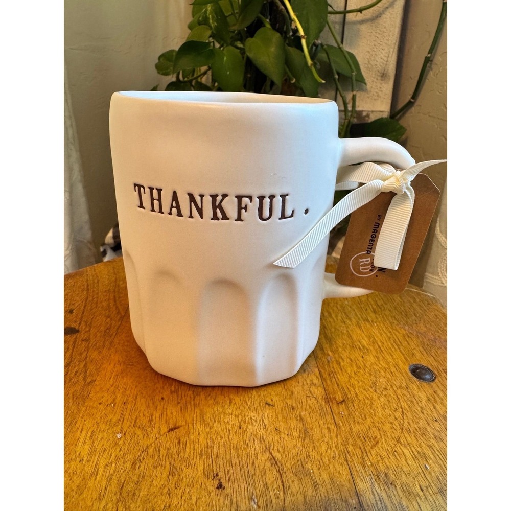 Rae Dunn THANKFUL mug Autumn Fall vibes coffee
